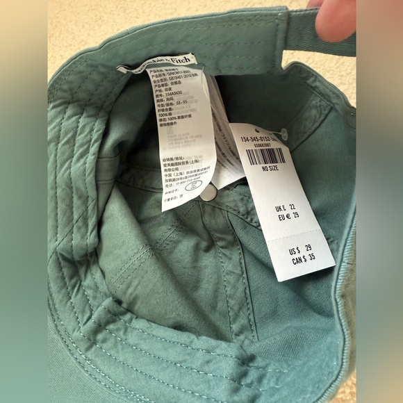 New with tags! Abercrombie & Fitch Athletic Club Green Hat - Picture 2 of 2